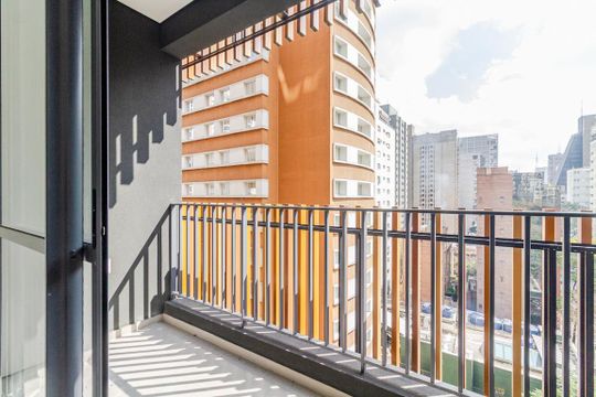 Varanda do Studio de kitnet/studio à venda com 1 quarto, 24m² em Jardim Paulista, São Paulo
