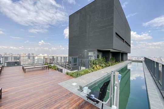 Área comum - Piscina de kitnet/studio à venda com 1 quarto, 24m² em Jardim Paulista, São Paulo