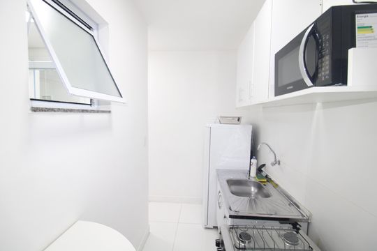 Cozinha de kitnet/studio à venda com 1 quarto, 25m² em Jardim São Paulo, São Paulo