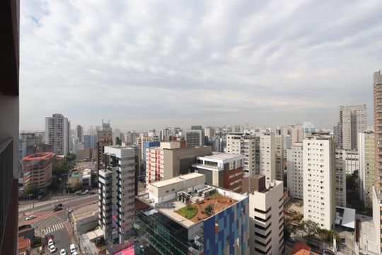 Vista da Varanda de kitnet/studio para alugar com 1 quarto, 24m² em Paraíso, São Paulo