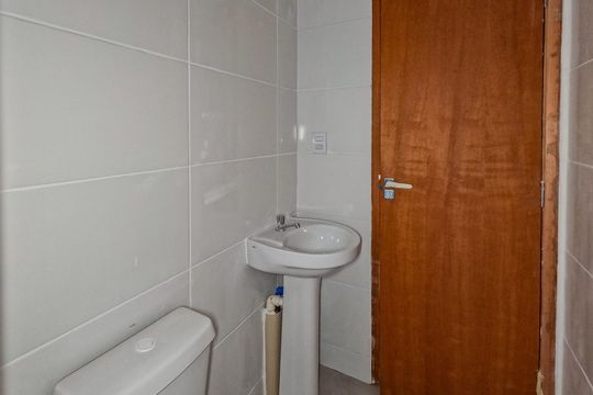 Banheiro de kitnet/studio à venda com 2 quartos, 43m² em Jardim Maristela, São Paulo