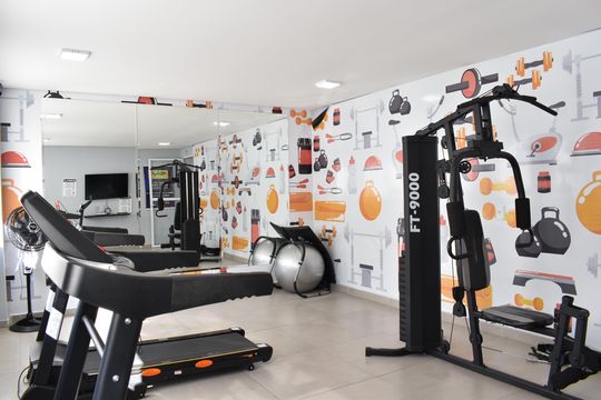 Área comum - Academia de apartamento à venda com 2 quartos, 49m² em Campina do Arruda, Curitiba