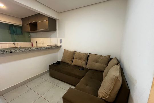 Sala de apartamento para alugar com 1 quarto, 29m² em Ca Vicente Pires, Brasília