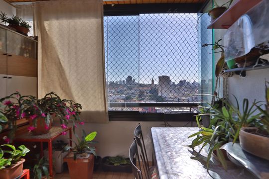 Sacada de apartamento à venda com 3 quartos, 87m² em Vila Regente Feijó, São Paulo