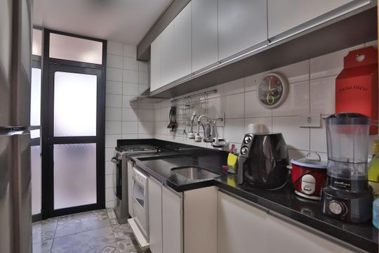 Cozinha de apartamento à venda com 3 quartos, 87m² em Vila Regente Feijó, São Paulo