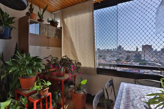 Sala de apartamento à venda com 3 quartos, 87m² em Vila Regente Feijó, São Paulo