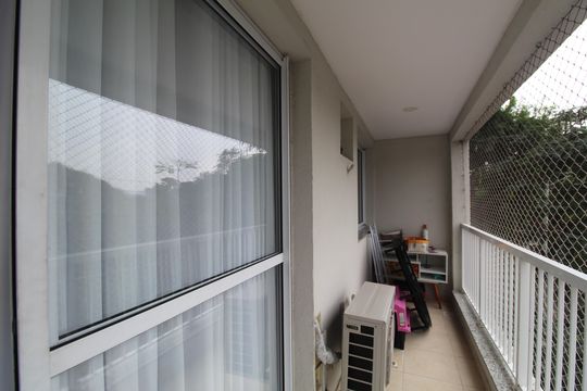 Varanda da Sala de apartamento à venda com 3 quartos, 82m² em Taquara, Rio de Janeiro