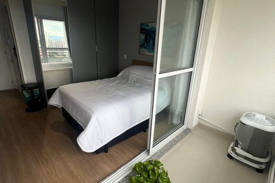 Varanda de kitnet/studio para alugar com 1 quarto, 25m² em Butantã, São Paulo