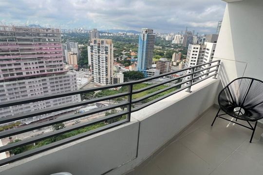 Varanda de kitnet/studio para alugar com 1 quarto, 25m² em Butantã, São Paulo