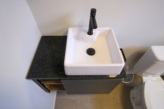 Banheiro de casa de condomínio para alugar com 1 quarto, 40m² em Vila Bela, São Paulo
