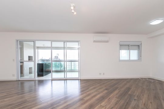 Sala de apartamento para alugar com 3 quartos, 138m² em Jardim Caravelas, São Paulo