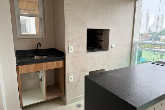 Varanda de apartamento para alugar com 3 quartos, 138m² em Jardim Caravelas, São Paulo