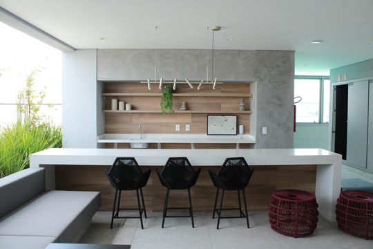 Área comum de kitnet/studio para alugar com 1 quarto, 24m² em Chácara Klabin, São Paulo