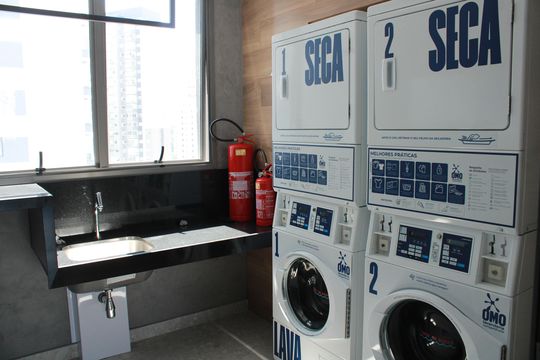 Área comum de kitnet/studio para alugar com 1 quarto, 24m² em Chácara Klabin, São Paulo