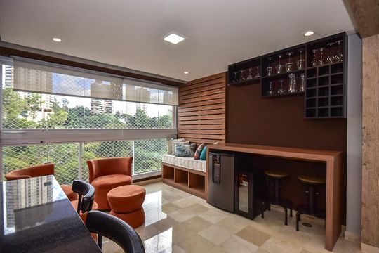 Varanda de apartamento à venda com 2 quartos, 77m² em Jardim Fonte do Morumbi, São Paulo