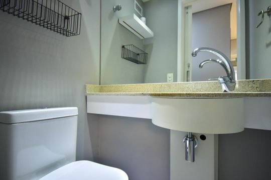 Lavabo de apartamento à venda com 2 quartos, 77m² em Jardim Fonte do Morumbi, São Paulo