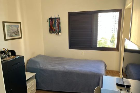 Quarto 2 de apartamento à venda com 3 quartos, 120m² em Jardim Monte Kemel, São Paulo