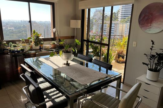 Sala de Jantar de apartamento à venda com 3 quartos, 120m² em Jardim Monte Kemel, São Paulo