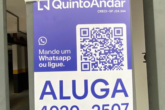 Placa de apartamento para alugar com 2 quartos, 45m² em Vila Ré, São Paulo