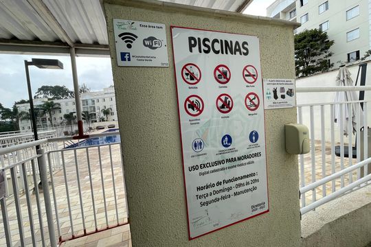 Área comum - Piscina de apartamento para alugar com 3 quartos, 70m² em Caiapia, Cotia