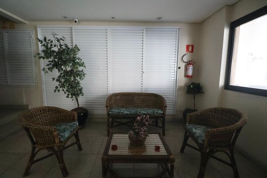Hall de entrada de apartamento para alugar com 3 quartos, 68m² em Jardim Centenario, Guarujá