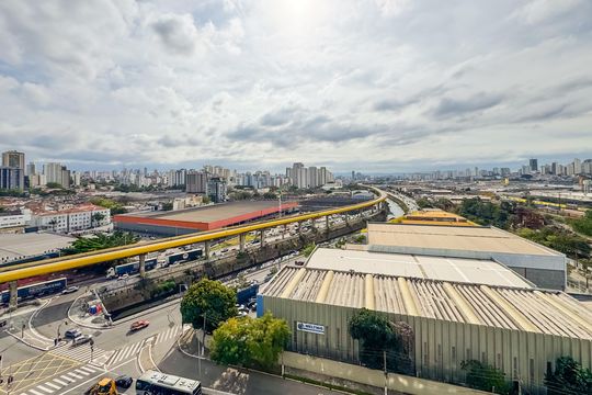 Vista da Sala de apartamento à venda com 2 quartos, 35m² em Ipiranga, São Paulo
