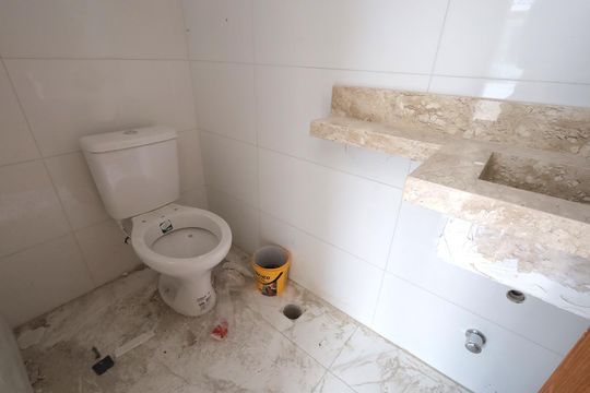 Banheiro Cobertura / Área Gourmet de casa de condomínio à venda com 3 quartos, 117m² em Vila Metalúrgica, Santo André