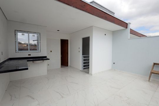 Cobertura / Área Gourmet de casa de condomínio à venda com 3 quartos, 117m² em Vila Metalúrgica, Santo André