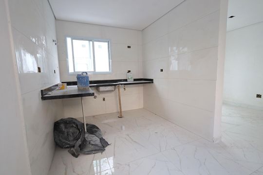 Cozinha de casa de condomínio à venda com 3 quartos, 117m² em Vila Metalúrgica, Santo André