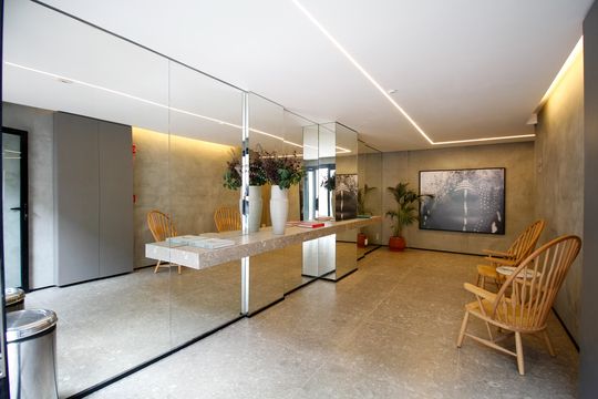 Área comum de kitnet/studio para alugar com 1 quarto, 24m² em Pinheiros, São Paulo