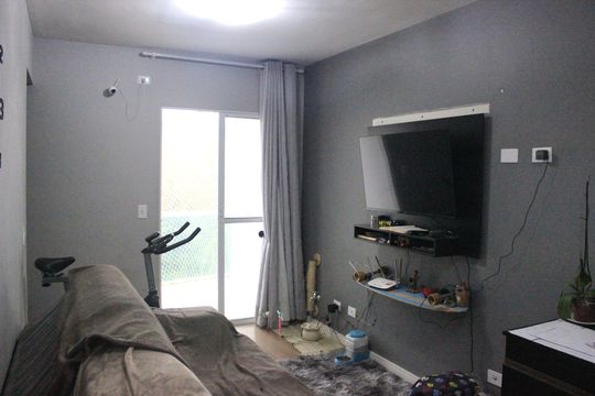 Sala de apartamento à venda com 2 quartos, 50m² em Parque Continental, Guarulhos