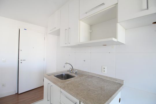 Cozinha de apartamento à venda com 1 quarto, 49m² em Vila Andrade, São Paulo