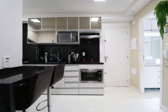 Cozinha de apartamento à venda com 2 quartos, 35m² em Vila Leopoldina, São Paulo
