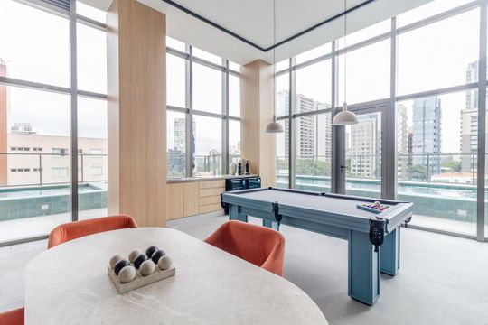Área comum - Espaço de Jogos de apartamento à venda com 2 quartos, 86m² em Pinheiros, São Paulo