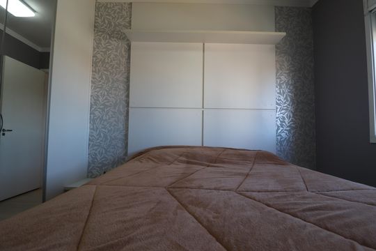 Suíte de apartamento à venda com 3 quartos, 77m² em Campestre, Santo André
