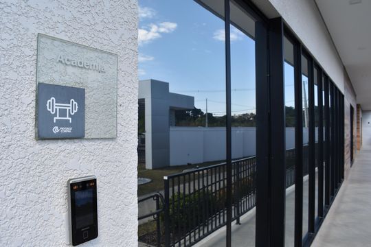 Área comum - Academia de casa de condomínio à venda com 3 quartos, 171m² em Santa Cândida, Curitiba