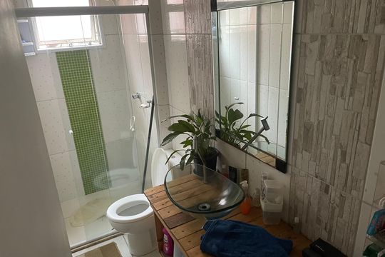Banheiro Social de apartamento à venda com 2 quartos, 55m² em Ponte Grande, Guarulhos