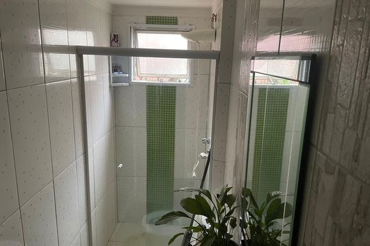 Banheiro Social de apartamento à venda com 2 quartos, 55m² em Ponte Grande, Guarulhos