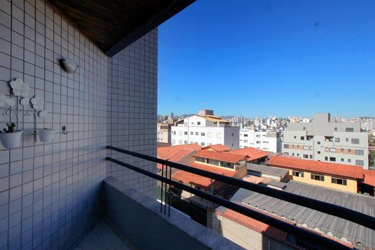 Varanda da Sala de apartamento à venda com 3 quartos, 147m² em União, Belo Horizonte