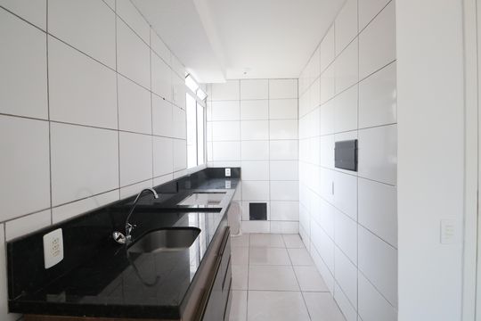 Cozinha e Área de Serviço de apartamento para alugar com 2 quartos, 45m² em Mato Grande, Canoas
