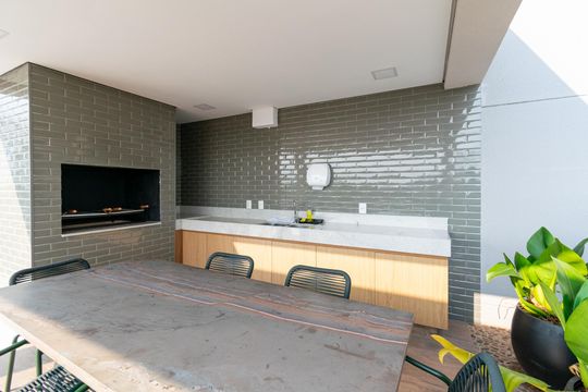 Área comum - Churrasqueira de apartamento para alugar com 1 quarto, 28m² em Jardim Prudência, São Paulo