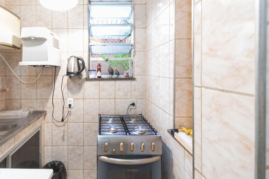 Cozinha de apartamento à venda com 1 quarto, 39m² em Andaraí, Rio de Janeiro