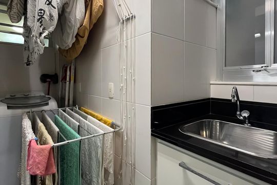 Área de serviço  de apartamento à venda com 3 quartos, 100m² em Leme, Rio de Janeiro