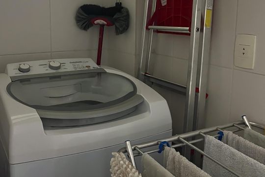 Área de serviço  de apartamento à venda com 3 quartos, 100m² em Leme, Rio de Janeiro