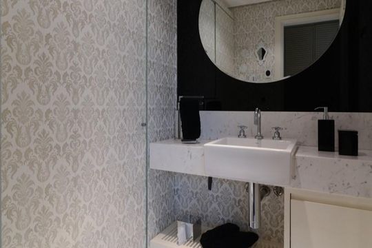 Lavabo de apartamento para alugar com 1 quarto, 105m² em Parque do Morumbi, São Paulo