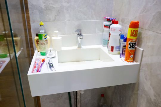 Banheiro Social de apartamento à venda com 2 quartos, 46m² em Novo Osasco, Osasco