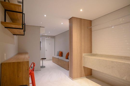 Área comum de kitnet/studio para alugar com 1 quarto, 26m² em Ipiranga, São Paulo
