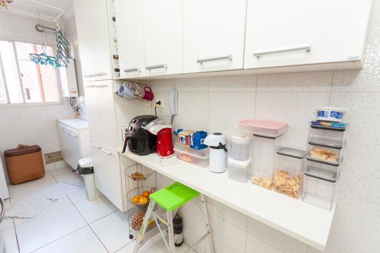 Cozinha de apartamento à venda com 3 quartos, 78m² em Jardim Ubirajara, São Paulo