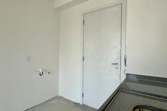 Cozinha de kitnet/studio para alugar com 1 quarto, 26m² em Pinheiros, São Paulo