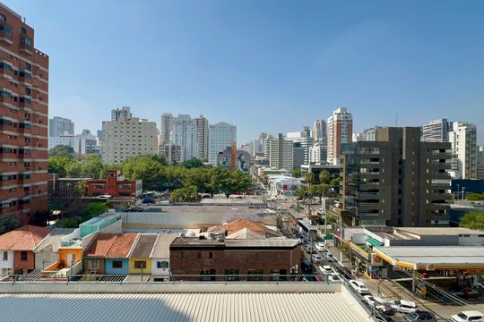 Vista da Varanda de kitnet/studio para alugar com 1 quarto, 26m² em Pinheiros, São Paulo